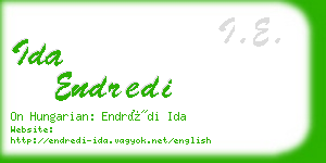 ida endredi business card